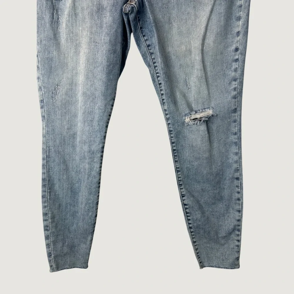 Kut From‎ The Kloth Connie High Rise Ankle Skinny Jeans SZ 16 Distressed Raw Hem